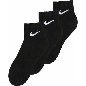 NIKE Sportovní ponožky 'Everyday Cush' černá / bílá