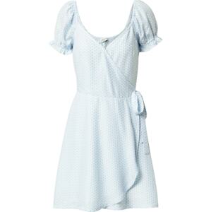 HOLLISTER Letní šaty světlemodrá / bílá