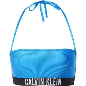 Calvin Klein Swimwear Horní díl plavek 'Intense Power' azurová / černá / bílá