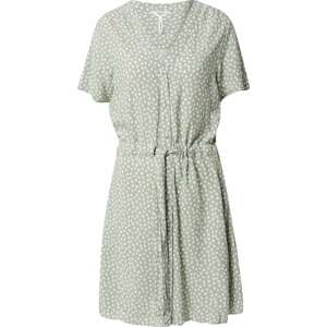 OBJECT Košilové šaty 'CELESTE' pastelově zelená / bílá