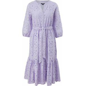 COMMA Košilové šaty světle fialová
