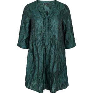 Zizzi Košilové šaty 'Amina' smaragdová