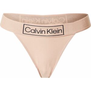Calvin Klein Underwear Tanga pastelově růžová / černá