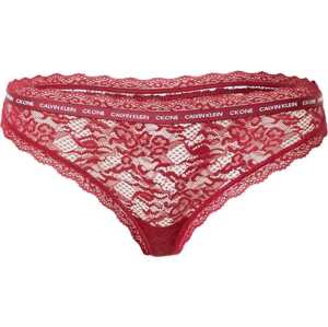 Calvin Klein Underwear Tanga červená / bílá