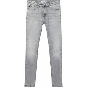 Calvin Klein Jeans Džíny šedá / černá / bílá
