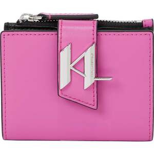 Karl Lagerfeld Peněženka 'Saddle' pink / stříbrná
