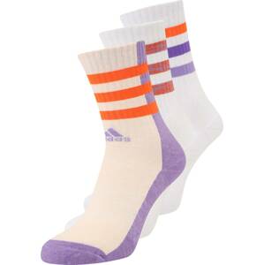 ADIDAS SPORTSWEAR Sportovní ponožky krémová / fialová / oranžová / bílá