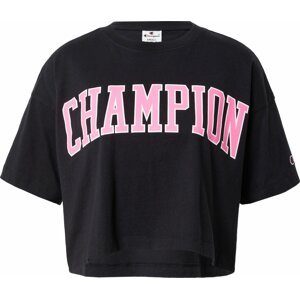 Champion Authentic Athletic Apparel Tričko růžová / černá / bílá