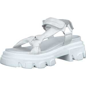 MARCO TOZZI Páskové sandály bílá