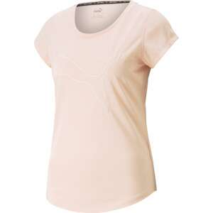 PUMA Funkční tričko pastelově růžová / bílá
