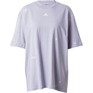 ADIDAS SPORTSWEAR Funkční tričko šedá / fialová / bílá