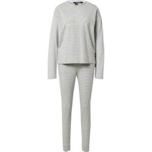 Lauren Ralph Lauren Pyžamo šedý melír / bílá