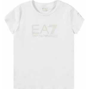 EA7 Emporio Armani Tričko stříbrná / bílá