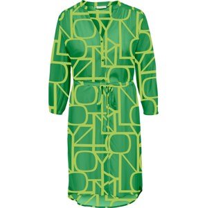 ONLY Carmakoma Košilové šaty zelená / světle zelená