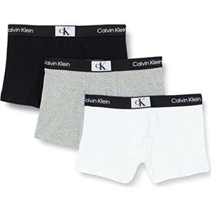 Calvin Klein Boxerky šedý melír / černá / bílá