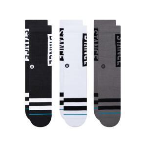 Stance Sportovní ponožky šedá / černá / bílá