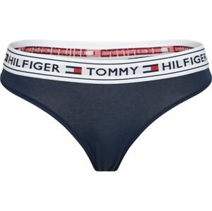 Tommy Hilfiger Underwear Tanga tmavě modrá / světle šedá / červená / bílá