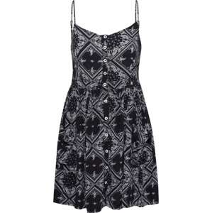 Superdry Letní šaty 'Amelie' černá / bílá