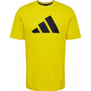 ADIDAS PERFORMANCE Funkční tričko žlutá / černá
