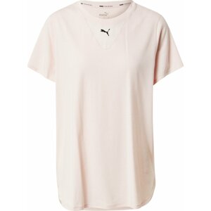 PUMA Funkční tričko růžová / černá