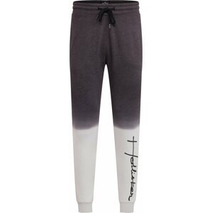 HOLLISTER Kalhoty antracitová / černá / bílá