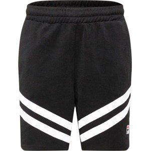FILA Sportovní kalhoty 'ZUGO' černá / bílá