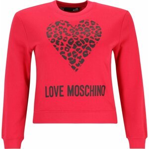 Love Moschino Mikina červená / černá