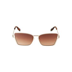 McQ Alexander McQueen Sluneční brýle hnědá / zlatá