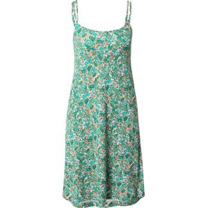 ESPRIT Letní šaty karamelová / zelená / světle růžová / bílá