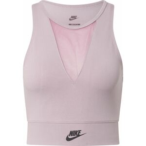Nike Sportswear Top šeříková / černá