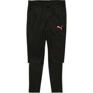 PUMA Sportovní kalhoty světle červená / černá / bílá