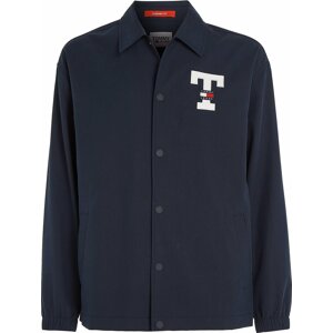 Tommy Jeans Přechodná bunda námořnická modř / červená / přírodní bílá