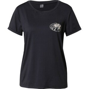 ROXY Funkční tričko 'SUNDAY WITH A VIEW' černá / bílá