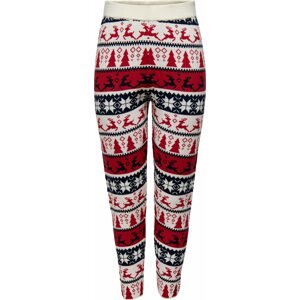 ONLY Pyžamové kalhoty 'XMAS' šedá / červená / černá / bílá
