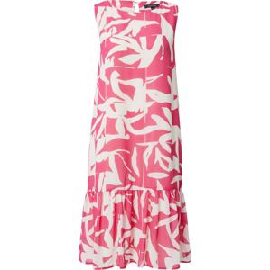 COMMA Šaty pink / bílá
