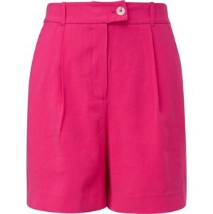 COMMA Kalhoty se sklady v pase pink