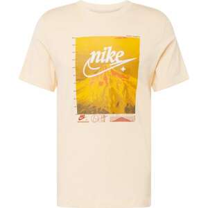Nike Sportswear Tričko oranžová / broskvová / bílá