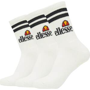 ELLESSE Sportovní ponožky černá / bílá