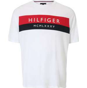 Tommy Hilfiger Big & Tall Tričko červená / černá / bílá