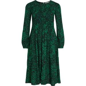 VILA Šaty zelená / černá