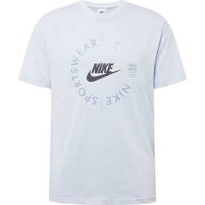 Nike Sportswear Tričko pastelová modrá / světlemodrá / černá