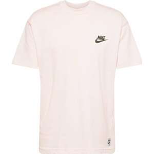 Nike Sportswear Tričko olivová / růžová / bílá