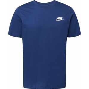 Nike Sportswear Tričko tmavě modrá / šedá / bílá