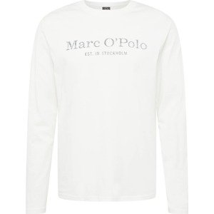 Marc O'Polo Tričko černá / barva vaječné skořápky