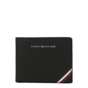 TOMMY HILFIGER Peněženka karmínově červené / černá / bílá