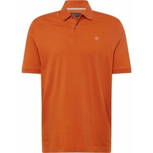 bugatti Shirt tmavě oranžová / bílá