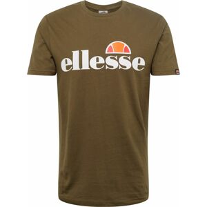 Tričko Ellesse olivová / oranžová / melounová / bílá