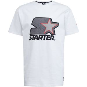 Tričko Starter Black Label šedá / červená / černá / bílá