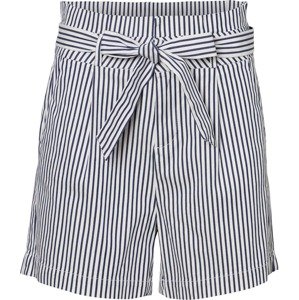 Kalhoty se sklady v pase 'Eva' Vero Moda námořnická modř / bílá