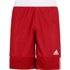 Sportovní kalhoty ADIDAS SPORTSWEAR červená / bílá